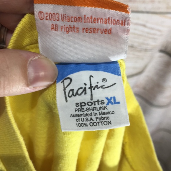 Nickelodeon Sponge Bob Long sleeve XL shirt yellow - Picture 6 of 8